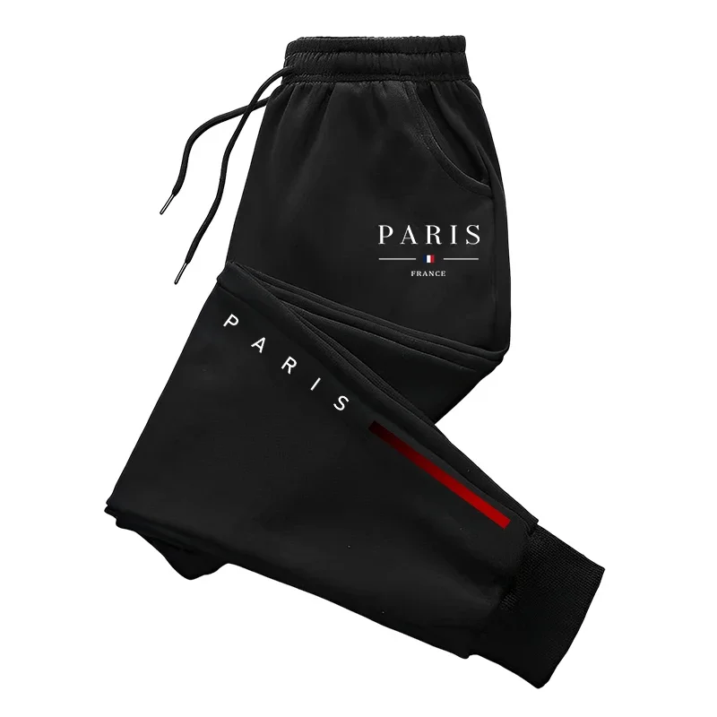 Paris Fashion Men - กางเกงวอร์มลำลองผู้ชายรุ่นใหม่ปี 2026 แฟชั่นสไตล์ปารีส พิมพ์ลาย กางเกงขายาวใส่ได้ทุกฤดู เหมาะสำหรับเล่นกีฬา