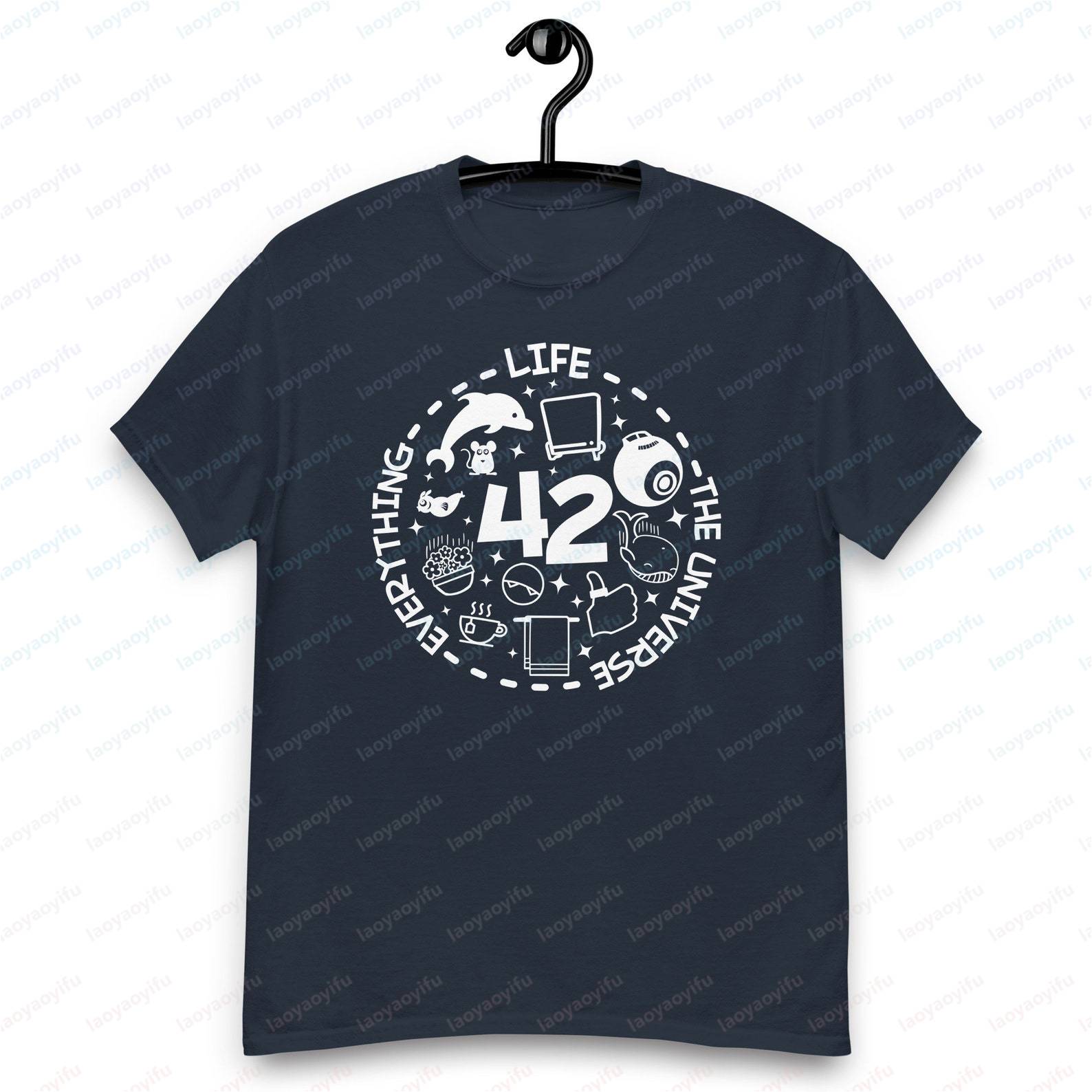 Men'S Fashion Questions - เสื้อยืด Life Universe Everything 42 คำตอบทุกคำถาม