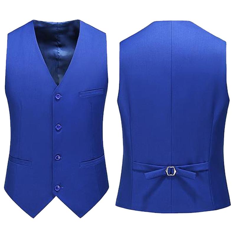 Formal Waistcoat Vest - เสื้อกั๊กผู้ชาย 19 สี สีพื้น แฟชั่นลำลอง เสื้อกั๊กสูทผู้ชาย