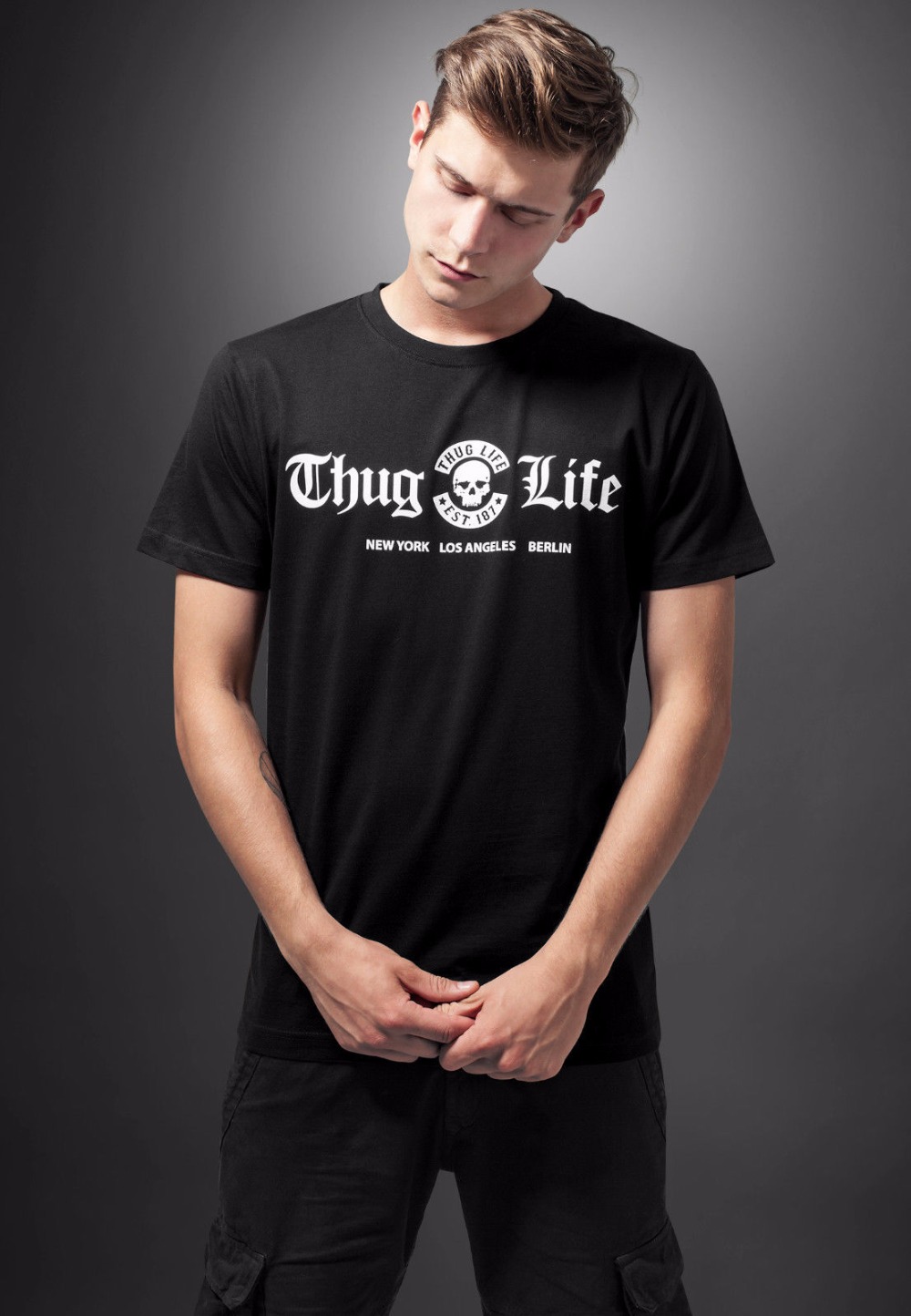 York Men'S Fashion - 2019 แฟชั่น 100% ผ้าฝ้ายแขนสั้น T เสื้อ