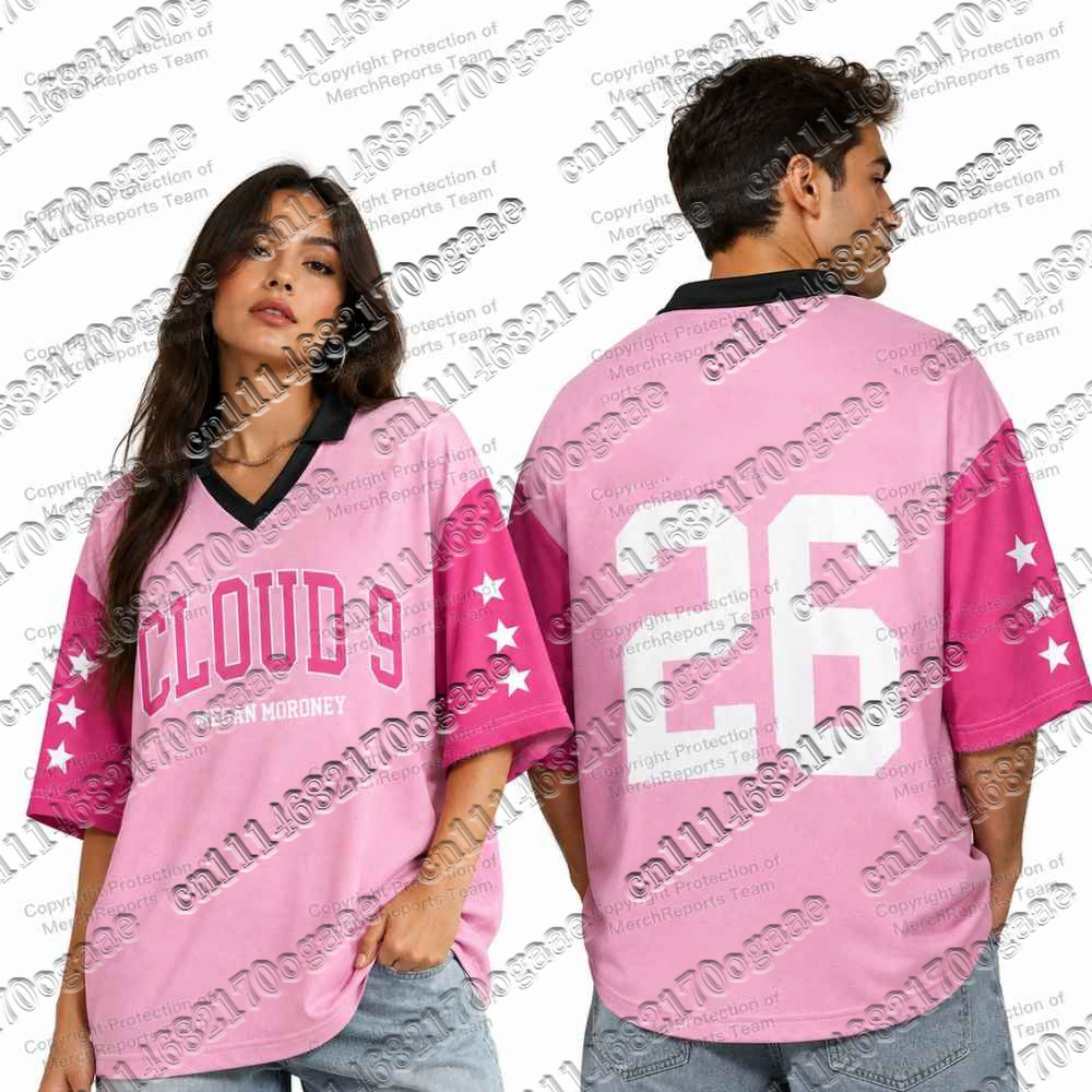 Graphic Tee Oversized - เสื้อฟุตบอลกราฟิก Men Cloud 9 Megan Moroney