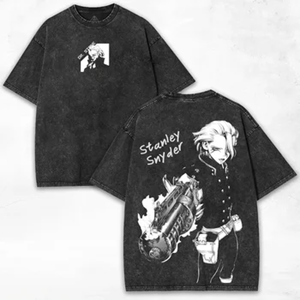Graphic Tee Oversized - เสื้อยืดลายการ์ตูน Dr.STONE สไตล์วินเทจ Y2k สำหรับผู้ชาย เสื้อยืดโอเวอร์ไซส์คุณภาพสูง