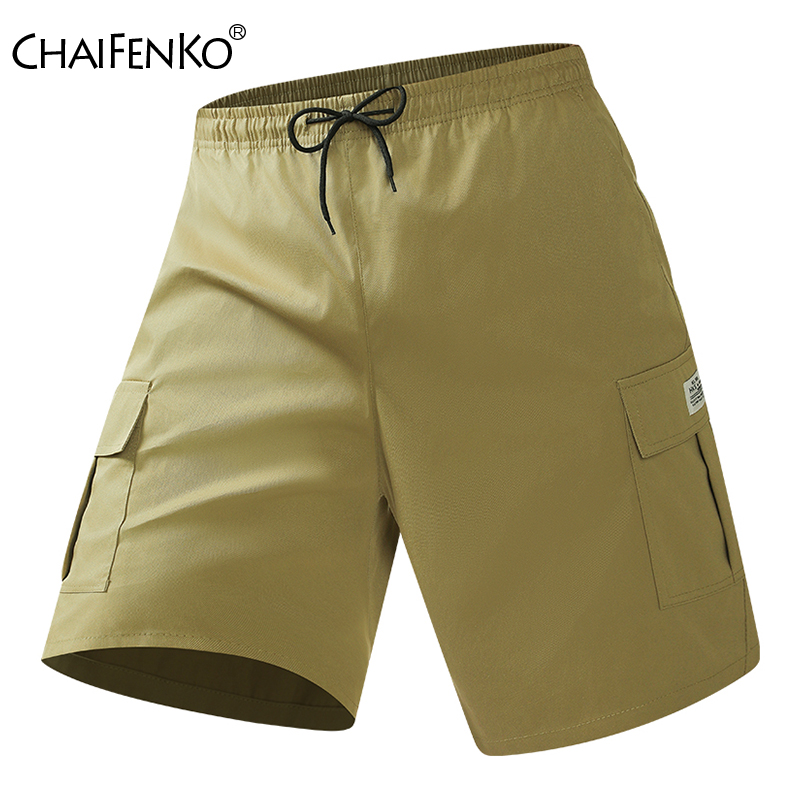 Men'S Fashion Loose Pants - ผู้ชายฤดูร้อนใหม่กางเกงขาสั้นสินค้าแฟชั่นสีทึบหลายกระเป๋าสั้นกางเกงยุทธวิธีกลางแจ้งขนาดใหญ่หลวมกางเกงขาสั้นสบายๆผู้ชาย