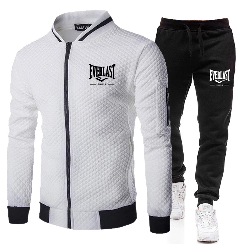 Men'S Fashion Zipper Jacket - EVERLAST BOXING เสื้อแจ็คเก็ตคอตั้งแฟชั่นสตรีทสำหรับผู้ชาย รุ่น SpringandAutumn ชุดลำลองสำหรับกิจกรรมกลางแจ้ง
