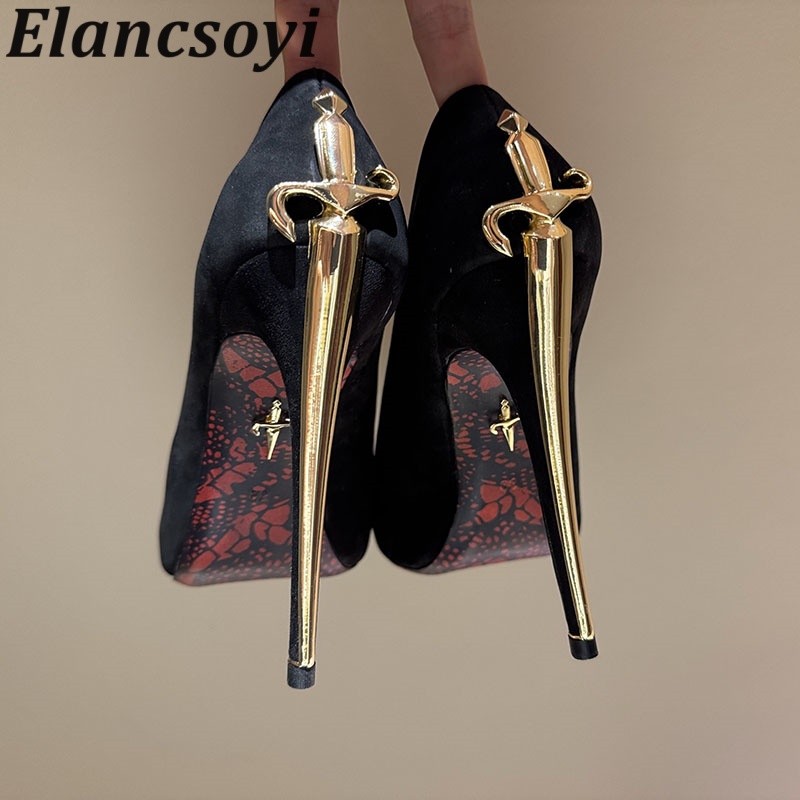Mens Fashion Dress Shoes - รองเท้าส้นสูงแบบบางเฉียบ ปลายแหลม สไตล์กลาดิเอเตอร์ แฟชั่นฤดูร้อนสำหรับผู้หญิง ลดราคาสุดฮอต