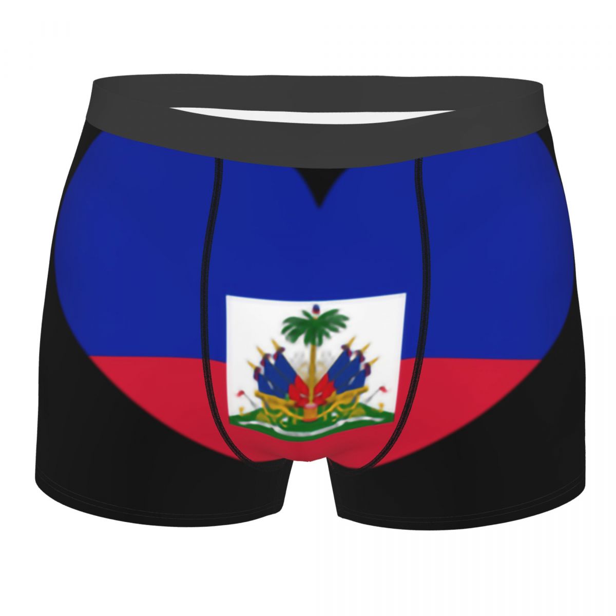 Men'S Fashion Underwear - แฟชั่นกางเกงบ็อกเซอร์ลายธงชาติเฮติ กางเกงในชายแบบยืดได้