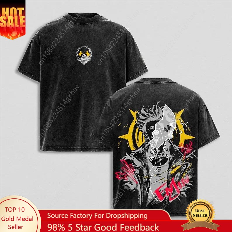 Graphic Tee Oversized - เสื้อยืดลายอนิเมะวินเทจ Gachiakuta เสื้อยืดสำหรับคนรักอนิเมะ ของขวัญ เสื้อยืดพิมพ์ลายกราฟิก เสื้อยืดโอเวอร์ไซส์