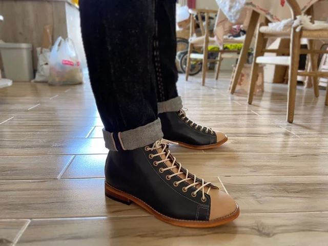 Mens Fashion Dress Shoes - High-toolingรองเท้าผู้ชายGoodyear-Welted Vintageรองเท้าผู้ชายRetroรองเท้าเชลซีแนวโน้มแฟชั่นสีดําDesert Bootsผู้ชาย