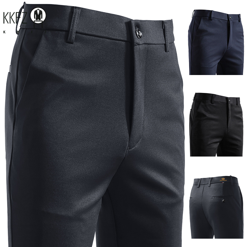 Formal Trouser Stretch - กางเกงขายาวสำหรับเดินทางประจำวัน No Iron Men ผ้าทอเนื้อน้ำหนักเบา ยืดหยุ่นได้