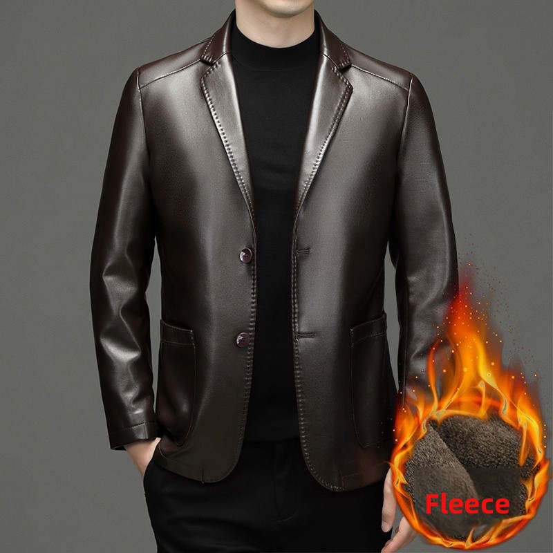 เสื้อเบลเซอร์หนังแท้บุรุษทรงสล - Slim Fit Blazer Men บทวิจารณ์และราคา