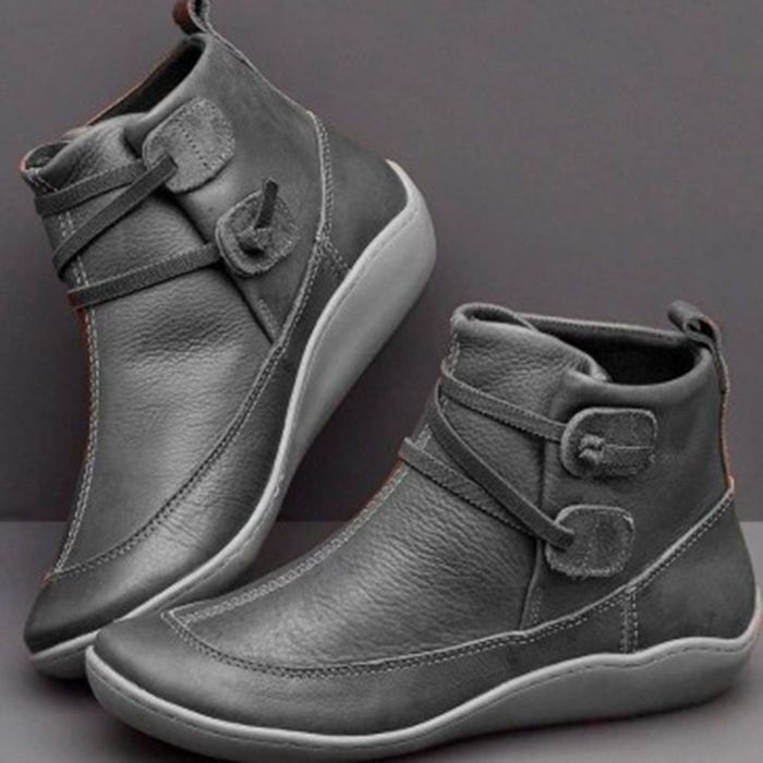 รองเท้าบูทข้อสั้นหนัง PU ทรงหั - Mens Fashion Vintage บทวิจารณ์และราคา
