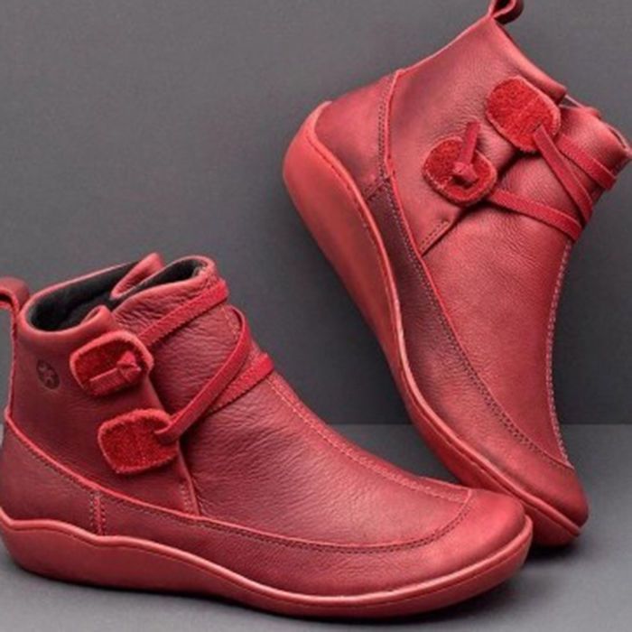 รองเท้าบูทข้อสั้นหนัง PU ทรงหั - Mens Fashion Vintage บทวิจารณ์และราคา