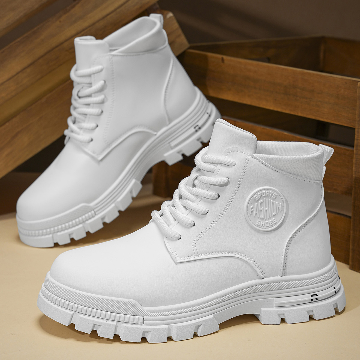 รองเท้าบูทมอเตอร์ไซค์สีขาวสำหร - Men'S Fashion Footwear บทวิจารณ์และราคา