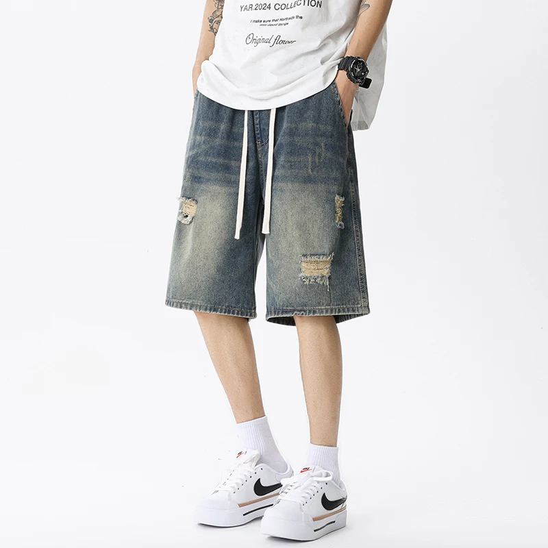 เสื้อผ้าแนวสตรีทเรโทรของผู้ชาย - Men'S Fashion Loose Pants บทวิจารณ์และราคา