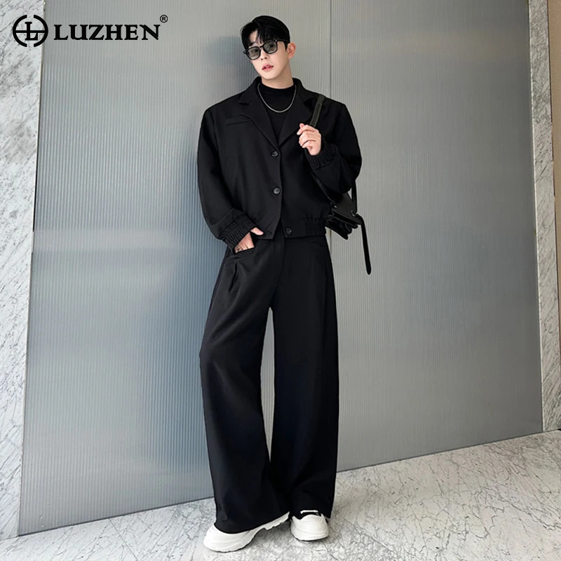 เสื้อแจ็คเก็ตคอปก LUZHEN รุ่น  - Men'S Fashion Loose Pants บทวิจารณ์และราคา