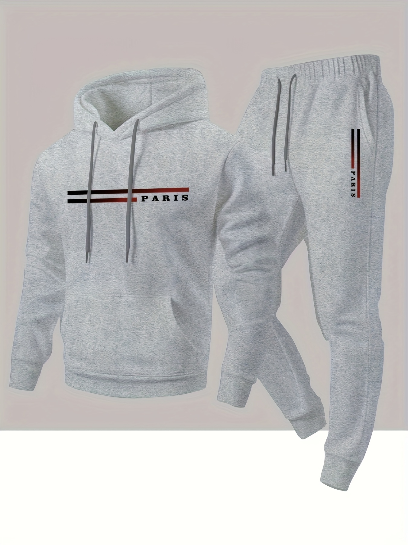เสื้อฮู้ดและกางเกงลำลองลายพิมพ - Paris Fashion Men บทวิจารณ์และราคา