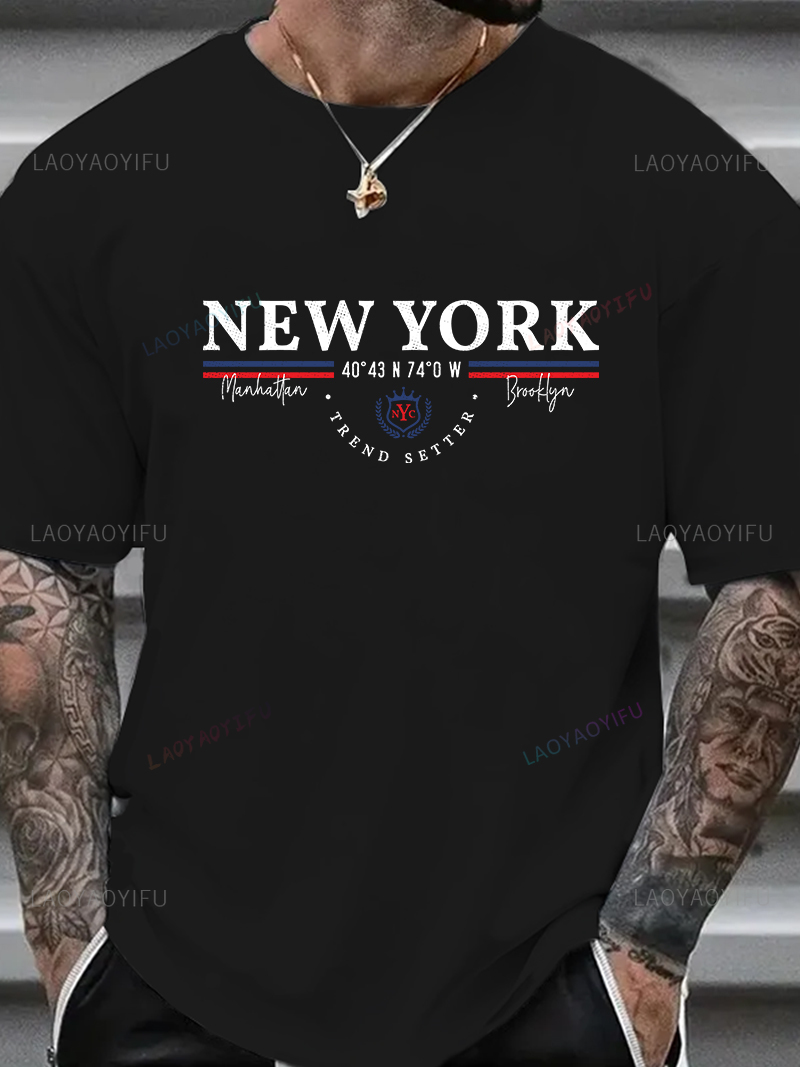 เสื้อยืดลายกราฟิกนิวยอร์ก ยูนิ - York Men'S Fashion บทวิจารณ์และราคา