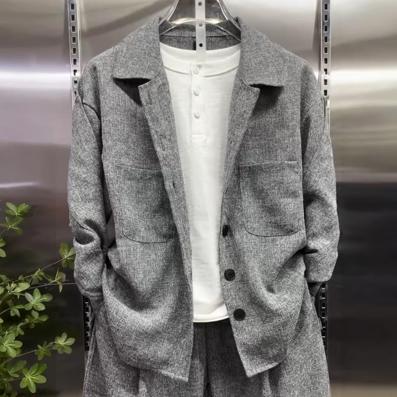 ชุดสูทผู้ชาย เสื้อเชิ้ตปกคอ กา - Men'S Fashion Loose Pants บทวิจารณ์และราคา