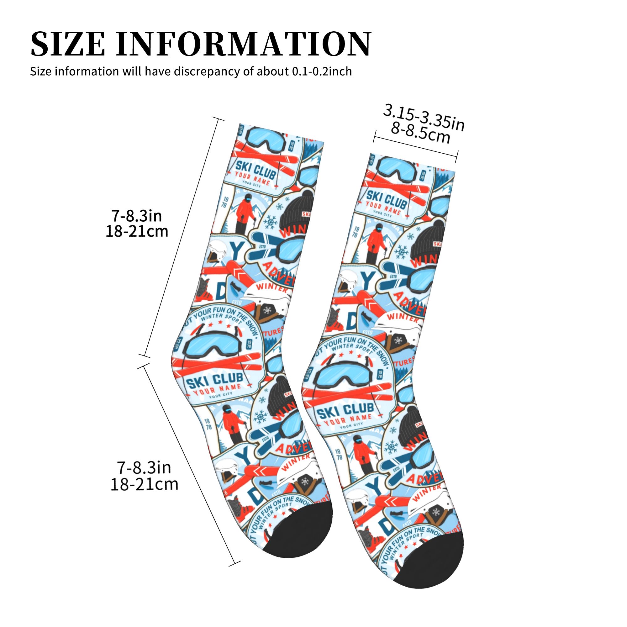 วินเทจ เรด บลู สกี คลับถุงเท้า - Mens Fashion Vintage บทวิจารณ์และราคา
