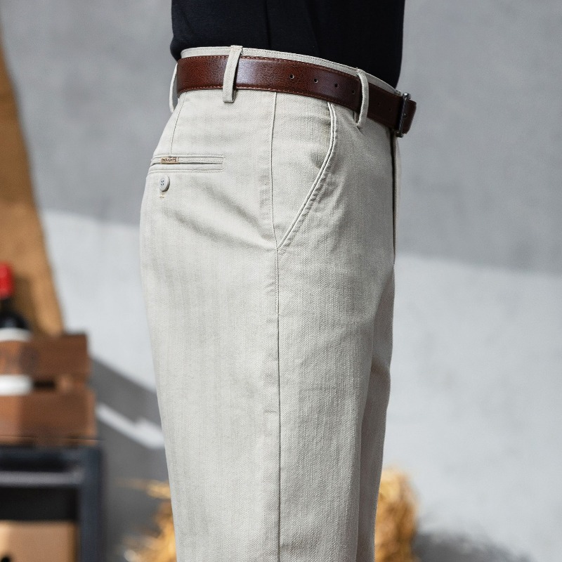 กางเกงขายาวผู้ชายทรงโอเวอร์ไซส - Formal Trouser Stretch บทวิจารณ์และราคา