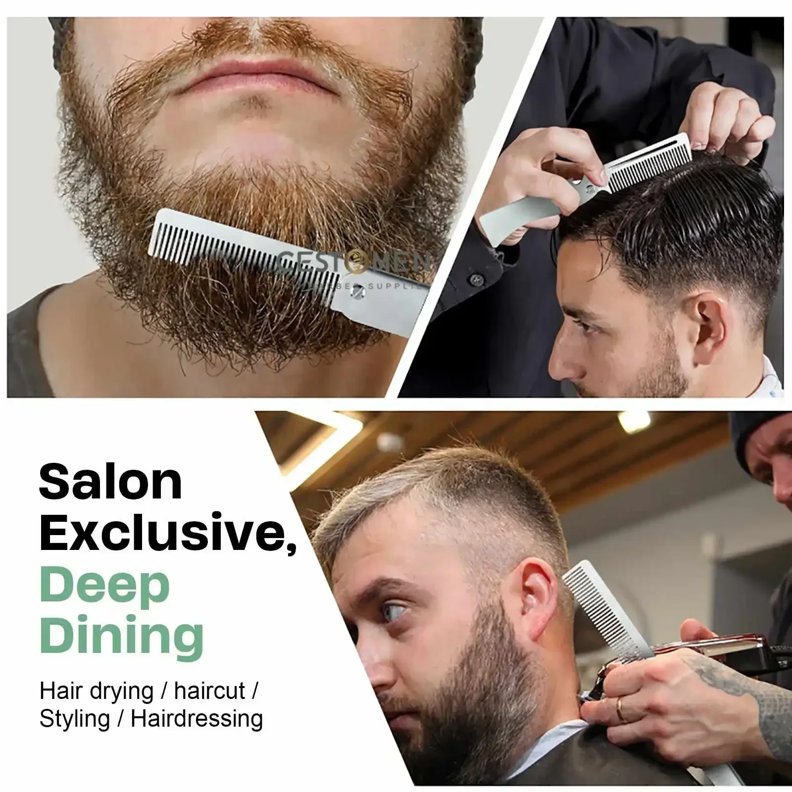 ใหม่ประเภท 1/2PCS แบบพกพาหวีเห - Men'S Fashion Haircuts บทวิจารณ์และราคา