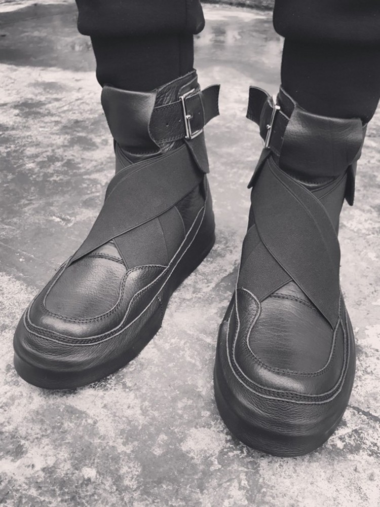 รองเท้าบูทหนังวัวแท้ทำมือสำหรั - Men'S Fashion Footwear บทวิจารณ์และราคา
