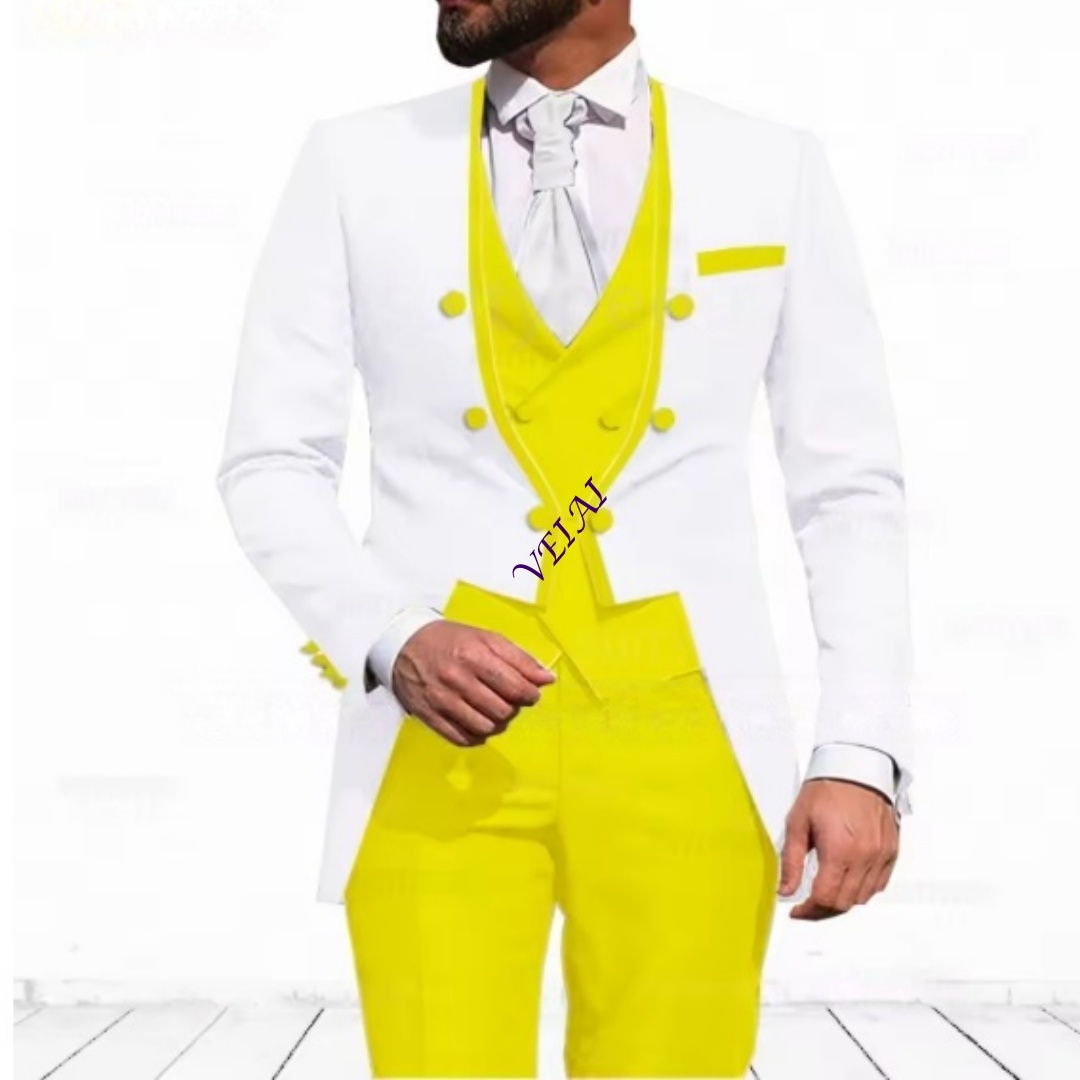 ชุดสูท 3 ชิ้นสีฟ้าอ่อนแบบสั่งต - Slim Fit Blazer Men บทวิจารณ์และราคา