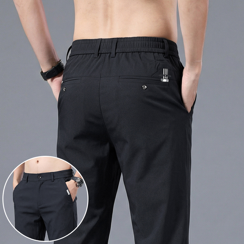 กางเกงลำลองผู้ชายทรงตรงผ้าไอซ์ - Formal Trouser Stretch บทวิจารณ์และราคา