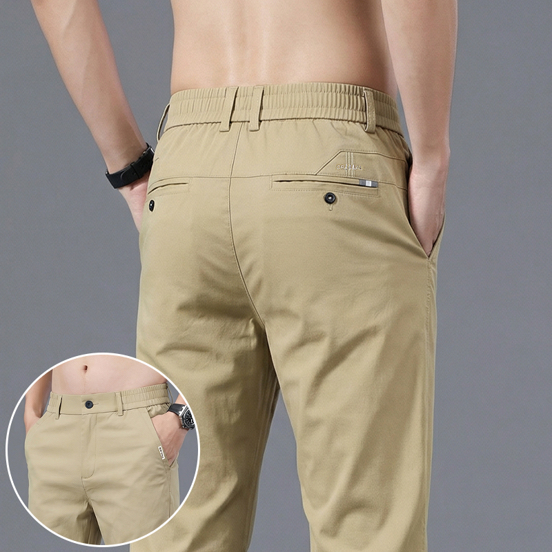 กางเกงลำลองผู้ชายทรงตรงผ้าไอซ์ - Formal Trouser Stretch บทวิจารณ์และราคา