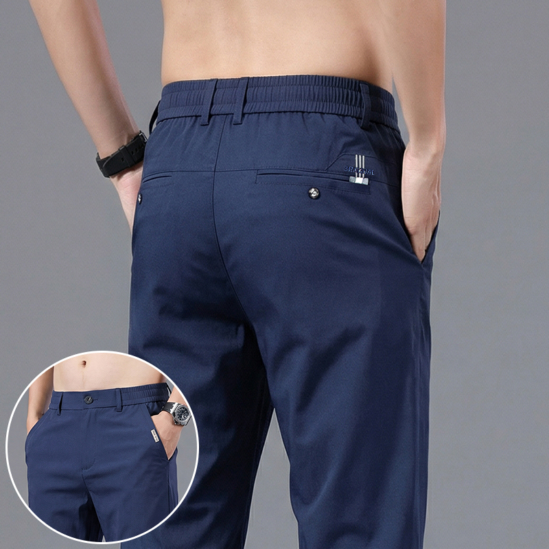 กางเกงลำลองผู้ชายทรงตรงผ้าไอซ์ - Formal Trouser Stretch บทวิจารณ์และราคา