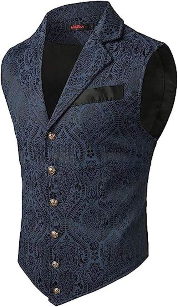 เสื้อกั๊กผู้ชายสไตล์วินเทจวิคต - Formal Waistcoat Vest บทวิจารณ์และราคา