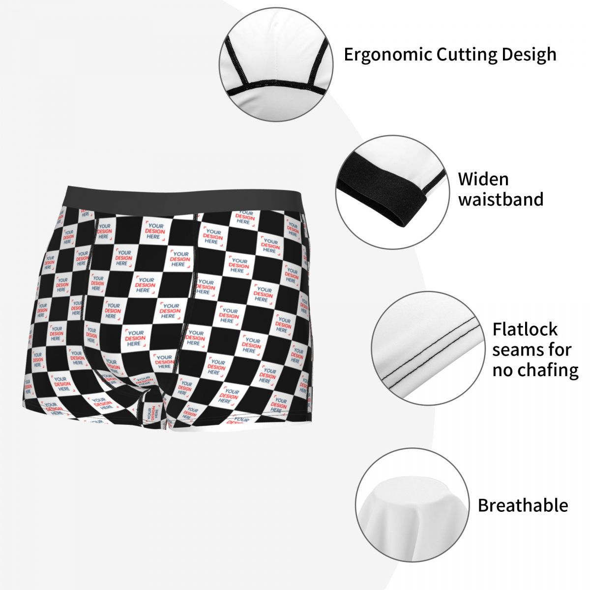 กางเกงบ็อกเซอร์แฟชั่นสั่งทำพิเ - Men'S Fashion Underwear บทวิจารณ์และราคา