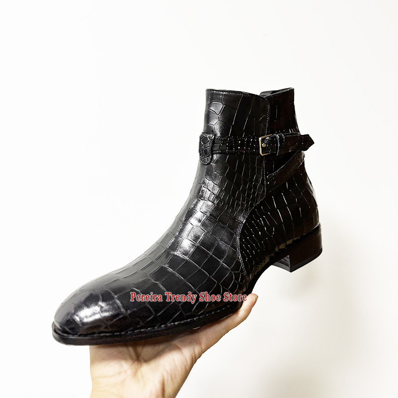 รองเท้าบูทเชลซีแบบมีสายรัดสำหร - Mens Fashion Dress Shoes บทวิจารณ์และราคา