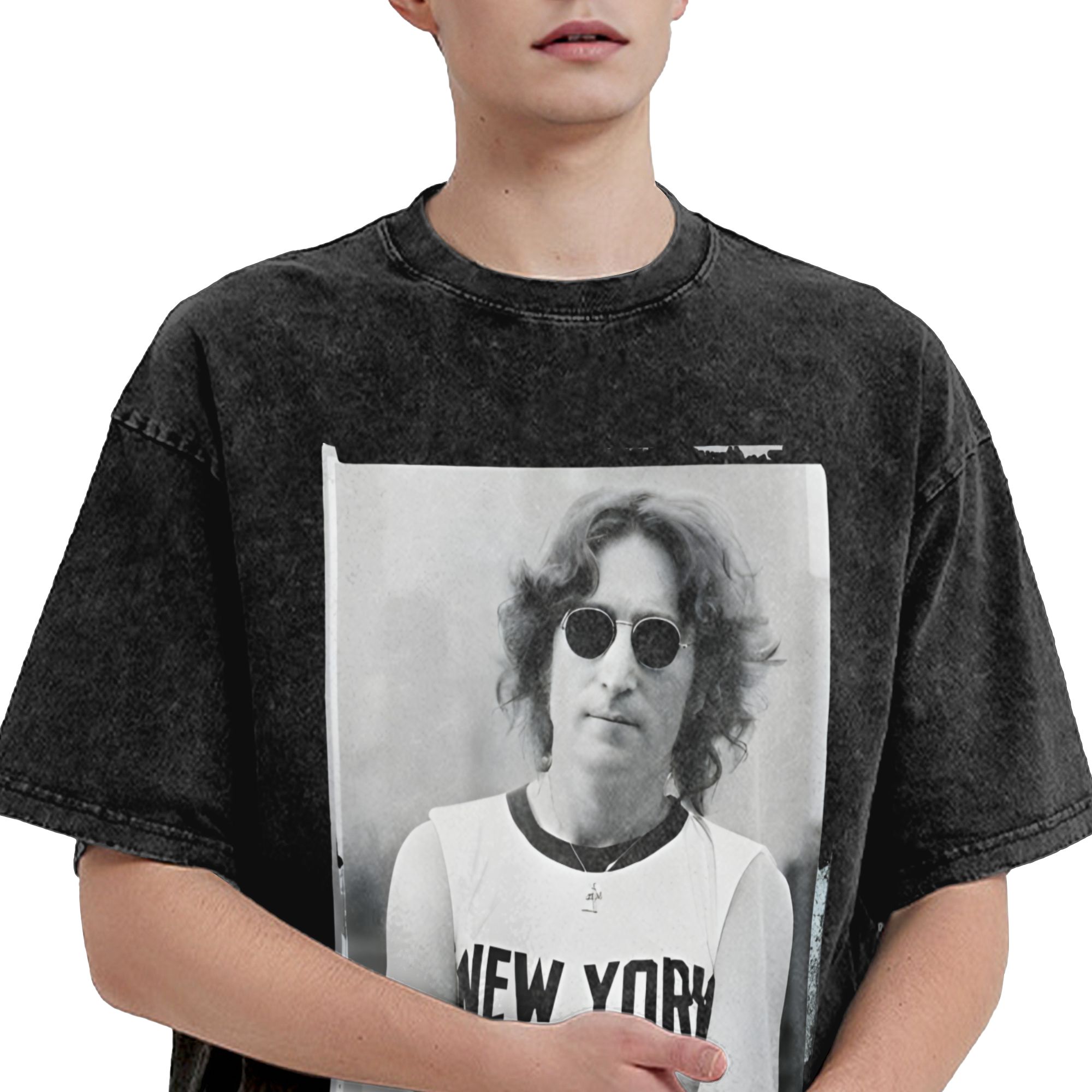 เสื้อยืดฮาราจูกุลายจอห์น เลนนอ - York Men'S Fashion บทวิจารณ์และราคา