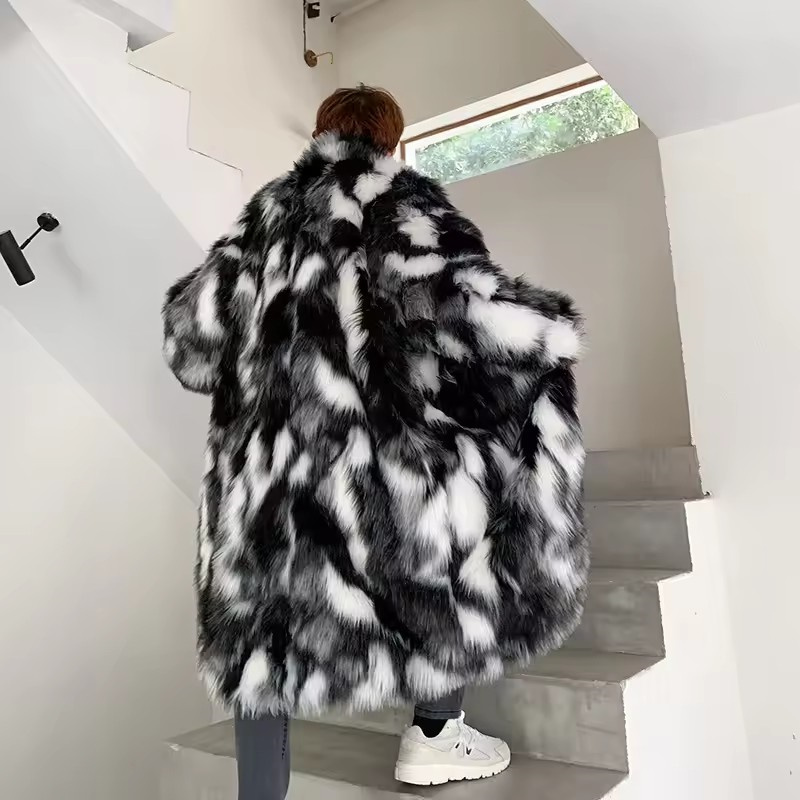 ฤดูหนาว Hip Hop ยาว Faux FUR C - Men'S Fashion Zipper Jacket บทวิจารณ์และราคา