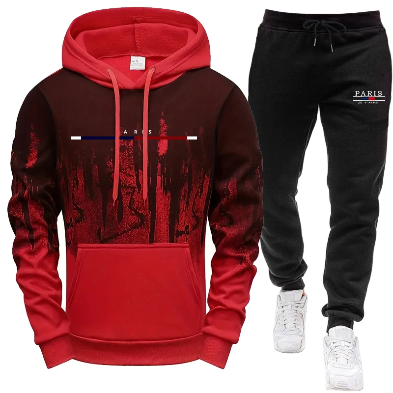 ชุดผู้ชาย/เสื้อฮู้ด/กางเกง ชุด - Paris Fashion Men บทวิจารณ์และราคา