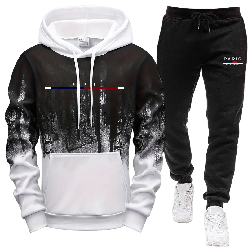 ชุดผู้ชาย/เสื้อฮู้ด/กางเกง ชุด - Paris Fashion Men บทวิจารณ์และราคา