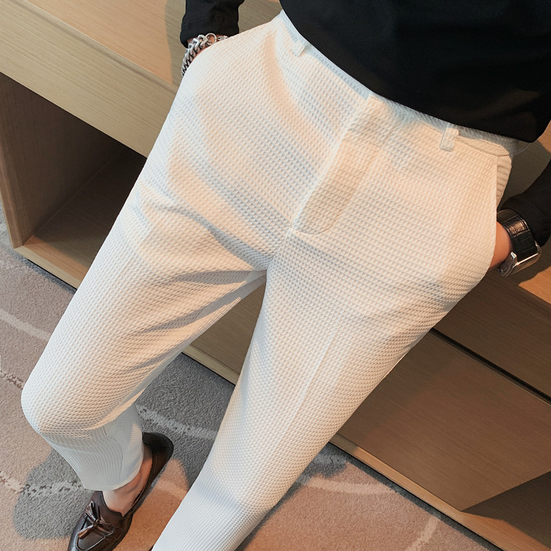 2024 ฤดูใบไม้ร่วงใหม่วาฟเฟิลยื - Formal Trouser Stretch บทวิจารณ์และราคา