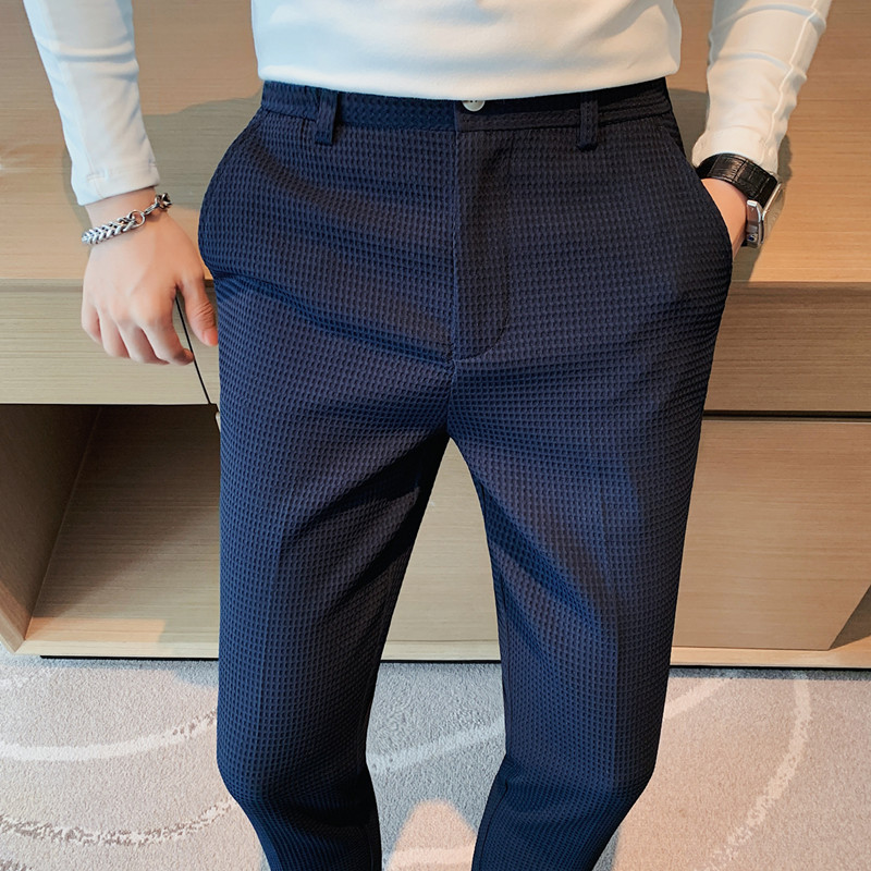 2024 ฤดูใบไม้ร่วงใหม่วาฟเฟิลยื - Formal Trouser Stretch บทวิจารณ์และราคา