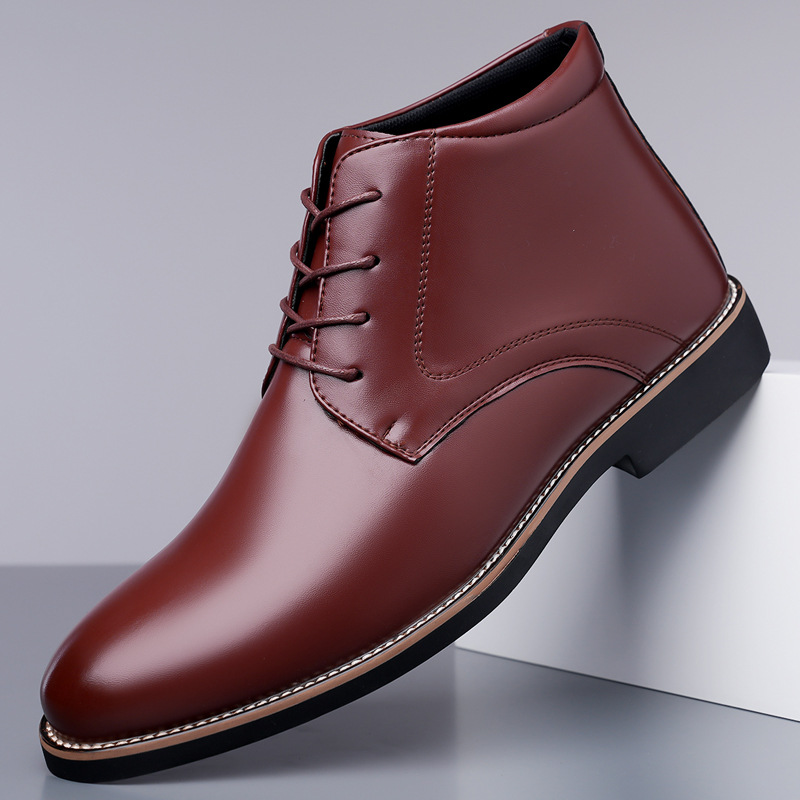 รองเท้าบูทหนังหุ้มข้อสำหรับผู้ - Mens Fashion Dress Shoes บทวิจารณ์และราคา