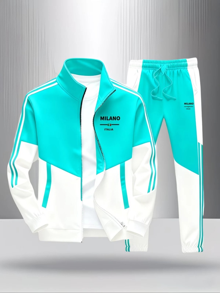 ชุดวอร์มผู้ชาย 2 ชิ้น แฟชั่นลา - Men'S Fashion Zipper Jacket บทวิจารณ์และราคา