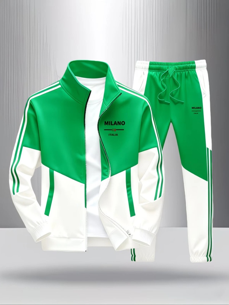 ชุดวอร์มผู้ชาย 2 ชิ้น แฟชั่นลา - Men'S Fashion Zipper Jacket บทวิจารณ์และราคา