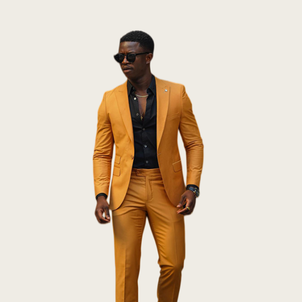 ชุดสูทสีเหลืองมัสตาร์ดสำหรับผู - Slim Fit Blazer Men บทวิจารณ์และราคา