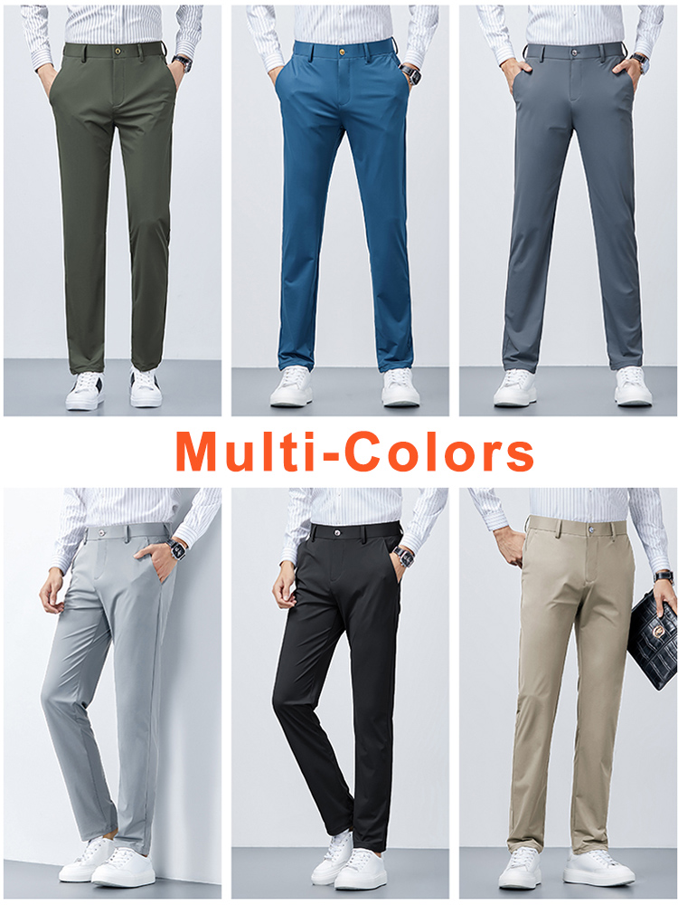 2022ฤดูร้อนใหม่ผู้ชายกางเกง Br - Formal Trouser Stretch บทวิจารณ์และราคา