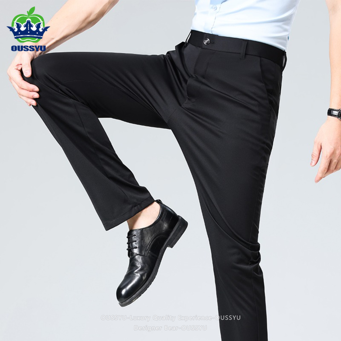 กางเกงสแล็คผู้ชายผ้าบางยืดได้ท - Formal Trouser Stretch บทวิจารณ์และราคา