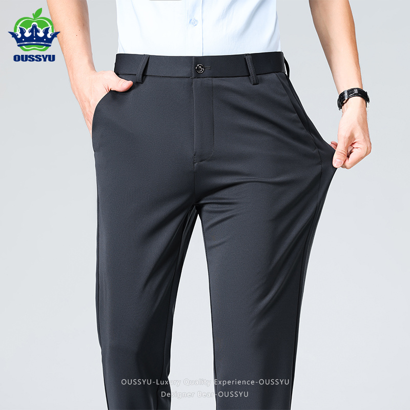 กางเกงสแล็คผู้ชายผ้าบางยืดได้ท - Formal Trouser Stretch บทวิจารณ์และราคา