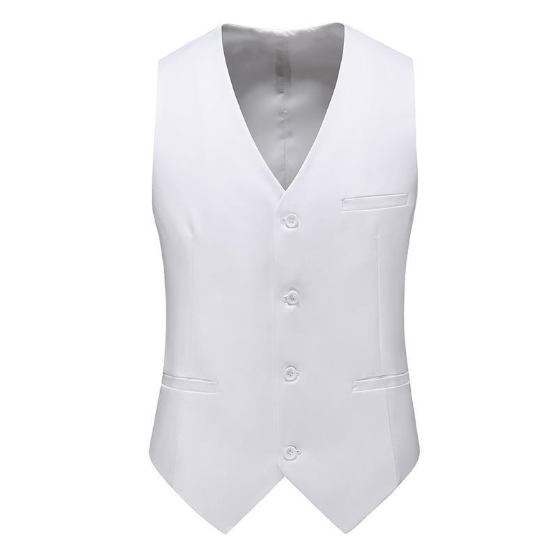 17 สีบูติกแฟชั่นสบายๆสีทึบเสื้ - Formal Waistcoat Vest บทวิจารณ์และราคา