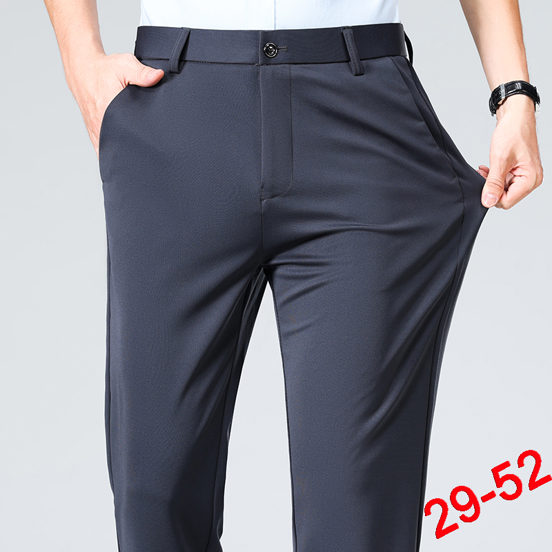 PLUS ขนาดกางเกงผู้ชายชุดสูทธุร - Formal Trouser Stretch บทวิจารณ์และราคา