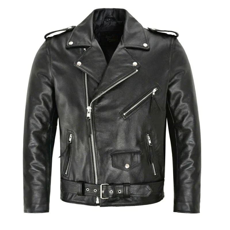 เสื้อแจ็คเก็ตหนังแฟชั่นผู้ชาย  - Men'S Fashion Zipper Jacket บทวิจารณ์และราคา