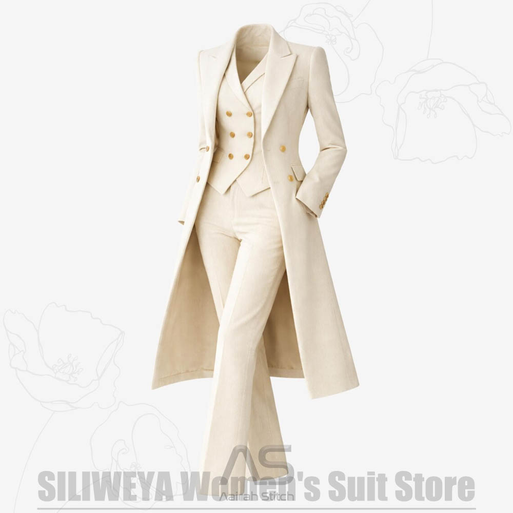 ชุดสูทผู้หญิง 3 ชิ้น แบบกระดุม - Formal Waistcoat Vest บทวิจารณ์และราคา